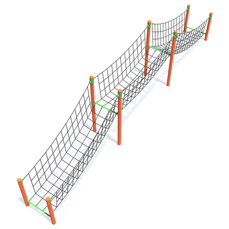Conjunto de tirolesa "Cruce de cuerda" LK825 – Cruce de cuerda para parque infantil