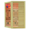 MO-RL3CST Infrarotsauna mit Salzstein + Turmalinen | Natürliches Holz | Heimisches SPA