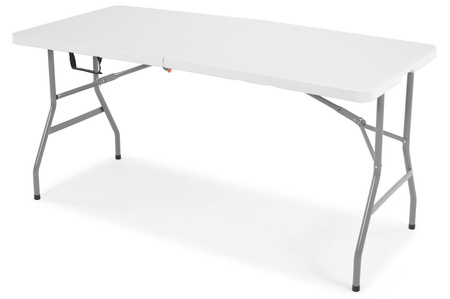 Sammenleggbart serveringsbord, lengde 240 cm - hvit