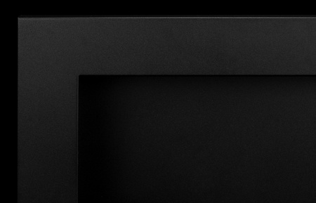 Biofireplace 650x400 Slim with glass – black, modern bioethanol fireplace