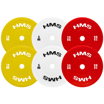Discos Olímpicos Técnicos PE 2 x 1,5 - 5 KG HMS