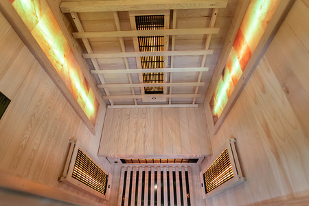 MO-RL1S Infrasarkanā sauna ar sāls akmeni | Wellness | Relax | Spa | Luxury Relaxation | Elegants minimālisms