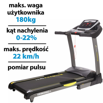 HMS BE8510i elektrisches Laufband 2600 W 22 km/h