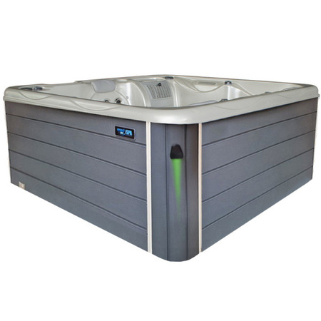 Dārza džakuzi SPA566 200x200 cm - luksusa spa vanna ar burbuļvannu dārzam un terasei