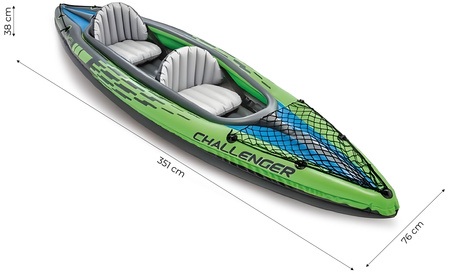 Challenger K2 caiac gonflabil pentru 2 persoane padele pompă capac INTEX 68306