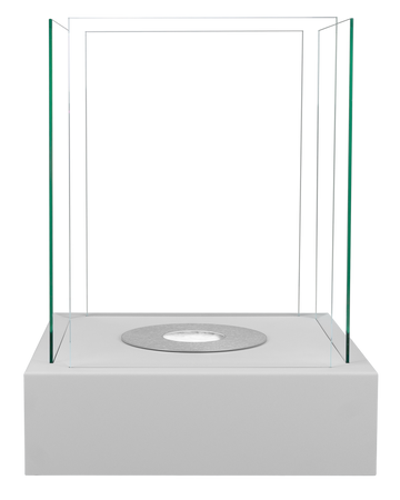 Fristående bioeldstad Sunset Garden grå strukturerad matt