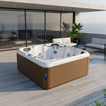 Jacuzzi de jardim SPA753 200x200 cm – relaxamento compacto em estilo moderno