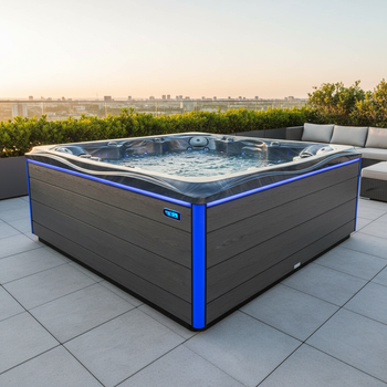 Bañera de hidromasaje de jardín SPA746 230x230 cm – Zona de relax de lujo