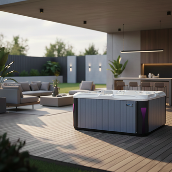 Záhradné jacuzzi vaňa SPA531 200x200 cm – komfort a relax vo vašej záhrade