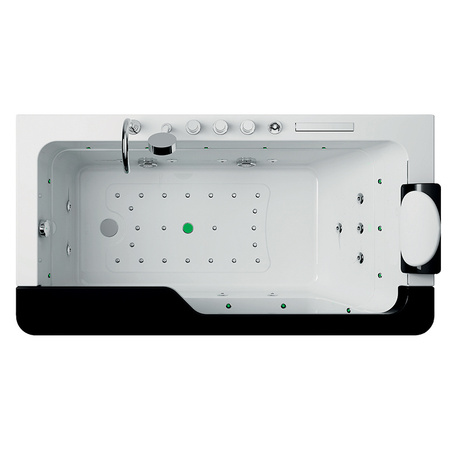 Home pezsgőfürdőkád | Spa NEVADA 912 Fekete 170x90 | LED Jacuzzi