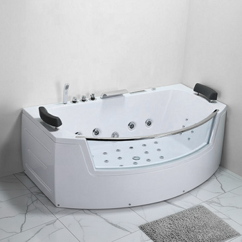 SUPREMA 664H 185×110 pezsgőfürdőkád melegítővel - tágas, kétüléses, fehér színű