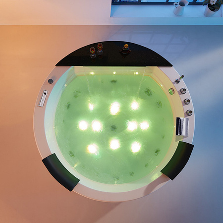 Della 916 Hydromassage-kylpyamme, jossa on kotelo 170x170 cm - Moderni kylpyamme Kylpyhuone Spa-kylpyamme