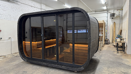 Sauna esterna Klaar per 4-6 persone - Nuova collezione Rainbow / Solo riscaldamento elettrico / Abete nordico di alta qualità | Benessere | Relax | SPA | Benessere | Relax | SPA | Stile nordico | Legno termico