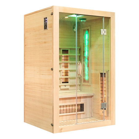 Sauna infravermelha MO-EA2R com pedras de sal do Himalaia