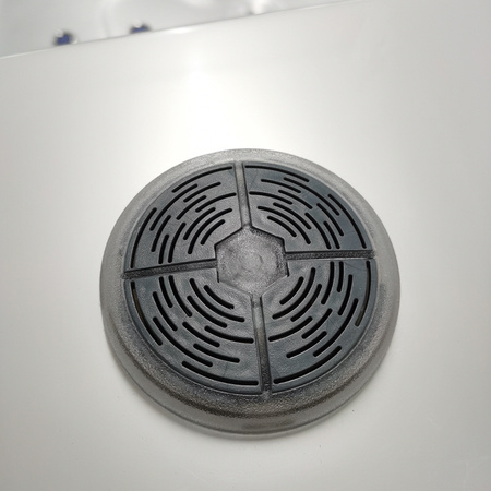 DELLA 916 valge pärliline aiavann, antratsiitne korpus 170x170 cm - luksuslik spaa teie aias!