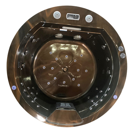 DELLA 916 Magma Gold hidromasāžas dārza vanna, antracīta korpuss 170x170 cm - unikāls spa jūsu dārzā