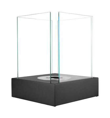 Sunset Garden Mini șemineu bioetanol independent negru mat - un șemineu bioetanol mic, ecologic, ideal pentru interioare și terase