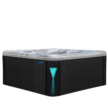 Dārza džakuzi SPA566 200x200 cm - luksusa spa vanna ar burbuļvannu dārzam un terasei