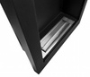 Chimenea de bioetanol colgante Vertical — negro mate texturizado: estilo, calor y creatividad en tu hogar