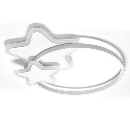 KINDER-LED-DECKENLAMPE WEISSE STERNE 60W + FERNBEDIENUNG DL-I05