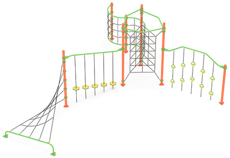 Complesso Giochi "Rope Adventure" LK801 – Complesso giochi multifunzionale per bambini