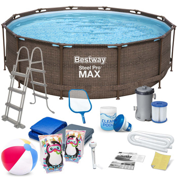 366 x 100 cm 18 in1 Bestway 56709 cadru de grădină set piscină