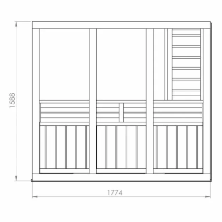 Udendørs sauna/BRICO SAUNA