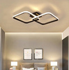 Lampe décorative 2 carrés 52W Noir DL-Z02