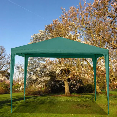 Padiglione da giardino commerciale tenda 3x3 m 4 pareti verde MultiGarden