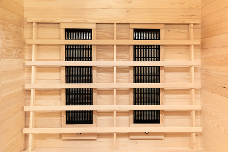 MO-EA2R Infrarotsauna mit Himalaya-Salzsteinen | Heimisches SPA | Natürliches Holz