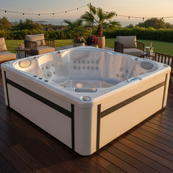 Elegantní Jacuzzi OF-6004 Pro – Luxusní SPA s hydromasáží, Bluetooth a LED