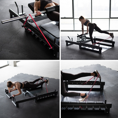 PHT25 Platforma Do  Ćwiczeń Mięśni Pośladków Hip Thrust i Martwego Ciągu HMS