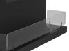 Bio-cheminée élégante Inside C1000 v3 — cheminée encastrable minimaliste avec brûleur LONGFIRE 800 et vitres Antisol