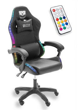 Chaise de jeu Grizzly RVB - Noir