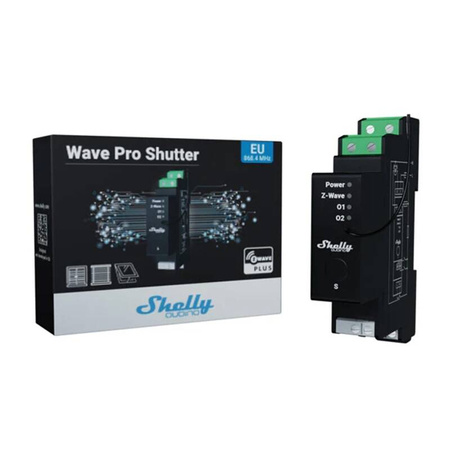 DIN-Relais mit Energiemessung Shelly Qubino Wave Pro Shutter