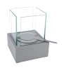 Free-standing Smart biofireplace gray structural matte