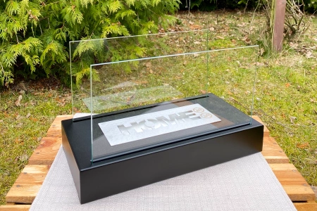 Voľne stojaci biokrb Home čierny matný