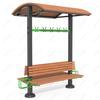 Bank met overkapping en fietsparkeren SM130.3 – functionele module voor moderne tuin- en openbare ruimtes