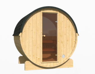 Udendørs Sauna EDA 160 – Rummelig Havesauna til 3–4 Personer med Elovn, Ideel til Afslapning i Haven