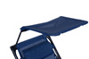Beach Garden Lounger | Adjustable backrest with movable canopy for patio or balcony Beige/Grey/Blue | Garden furniture, relaxation, modern style