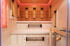 MO-EA4R-M COMBO Sauna infrarroja/finlandesa con calentador HARVIA de 8 kW y piedra de sal | Wellness | Relax | SPA | Madera Natural | Lista para Montar