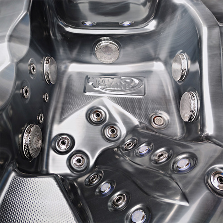 Dārza džakuzi SPA403 230x230 cm - ekskluzīva spa vanna 4 personām