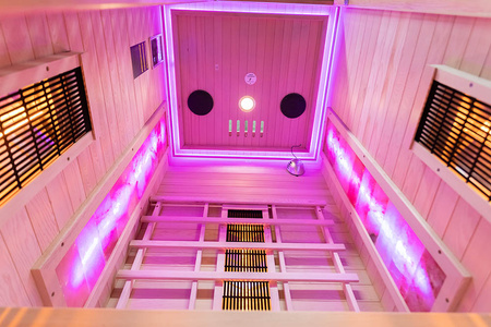 Инфрачервена сауна MO-RL1S със солен камък | Wellness | Relax | Spa | Luxury Relaxation | Elegant Minimalism