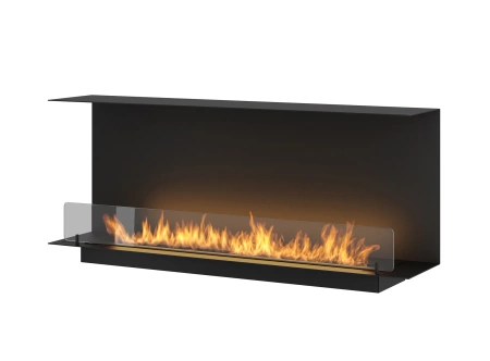 Elegant biofireplace Inside C1200 v1 — minimalist fireplace for recess installation (3 l, 1000 mm burner)
