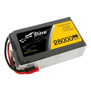 Tattu 28000mAh 22.2V 25C 6S1P Lipo Pack batterij met AS150 +XT150 connector