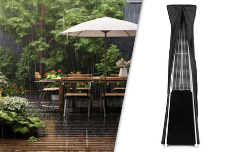Gas Patio Heater 13 kW Glass Garden with Cover | Garden furniture, relaxation, modern style