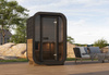 Outdoor sauna ULLA for 1-2 people with Harvia Vega sauna heater + freebies | cosmetics + sauna accessories | Finnish sauna | thermwood | Thermally Modified Wood