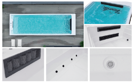 Piscina com sistema de massagem de água OF-120AU - piscina exclusiva para casa e jardim
