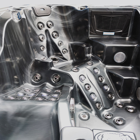 Dārza džakuzi SPA403 230x230 cm - ekskluzīva spa vanna 4 personām