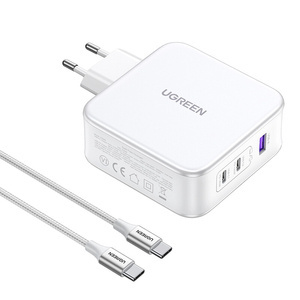 UGREEN 15339 Nexode nettlader, 2xUSB-C, USB-A 3.0, PD3.0, QC4.0, GaN, 140W (hvit)